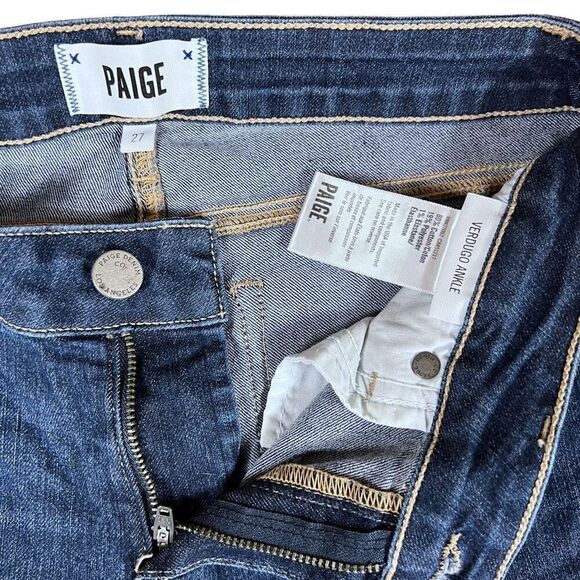 Paige “Nottingham” Verdugo Ankle Skinny Jeans Women’s Size 28 - Picture 3 of 9